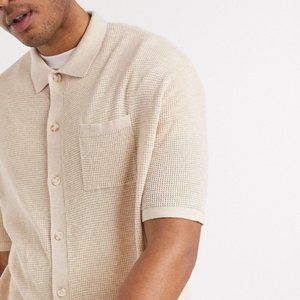 ASOS Beige Short Sleeve Shirt